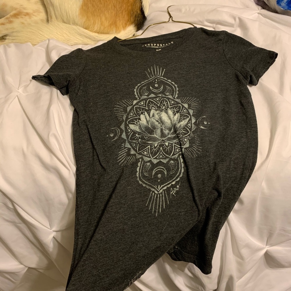 AEROPOSTALE Grey Lotus Tee